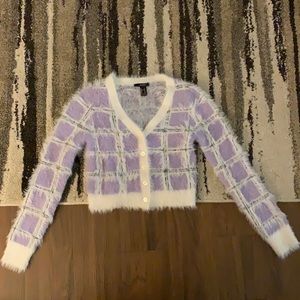 forever 21 fuzzy cropped sweater